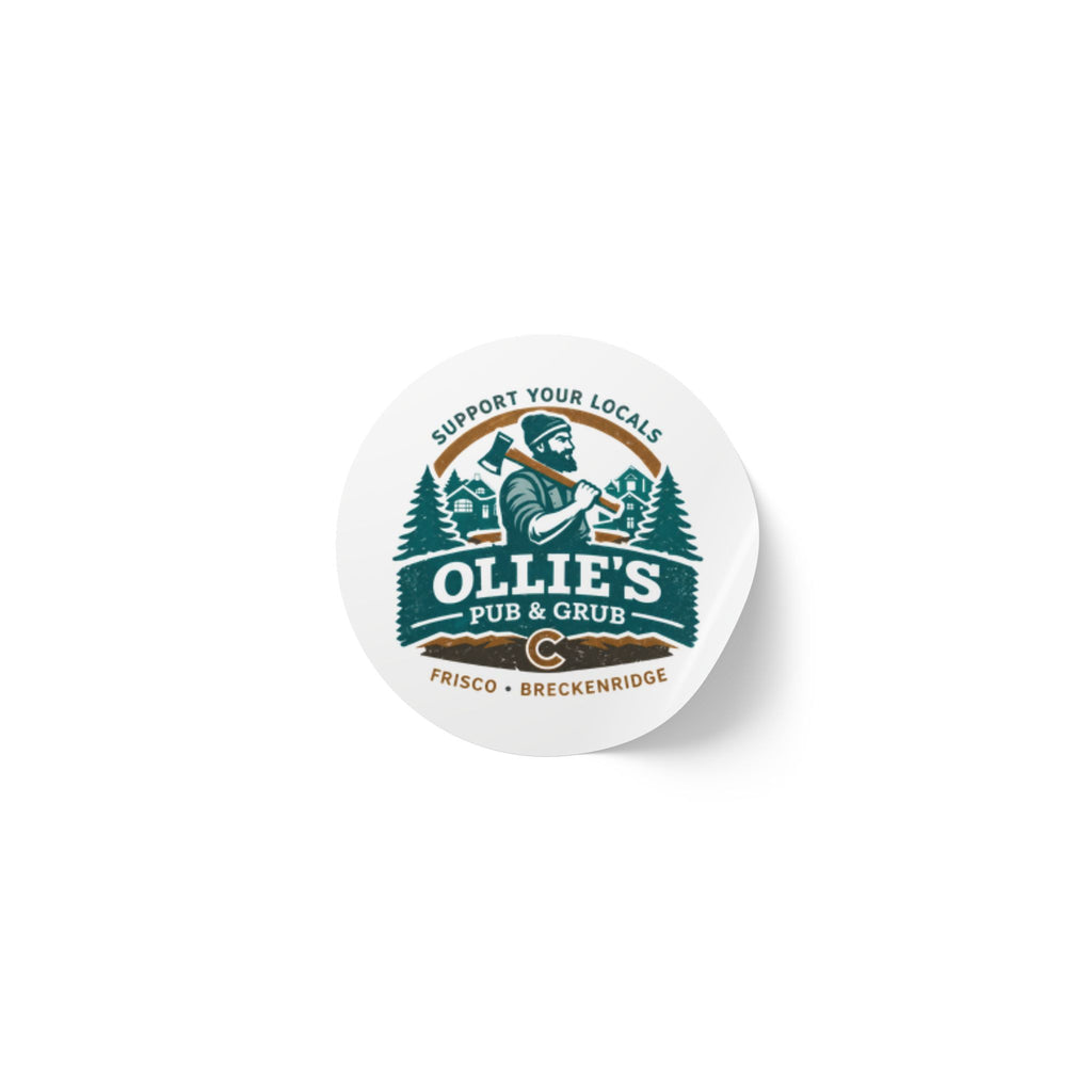 Round Logo Sticker Roll – Custom Ollie's Pub & Grub Labels (Support Your Locals)