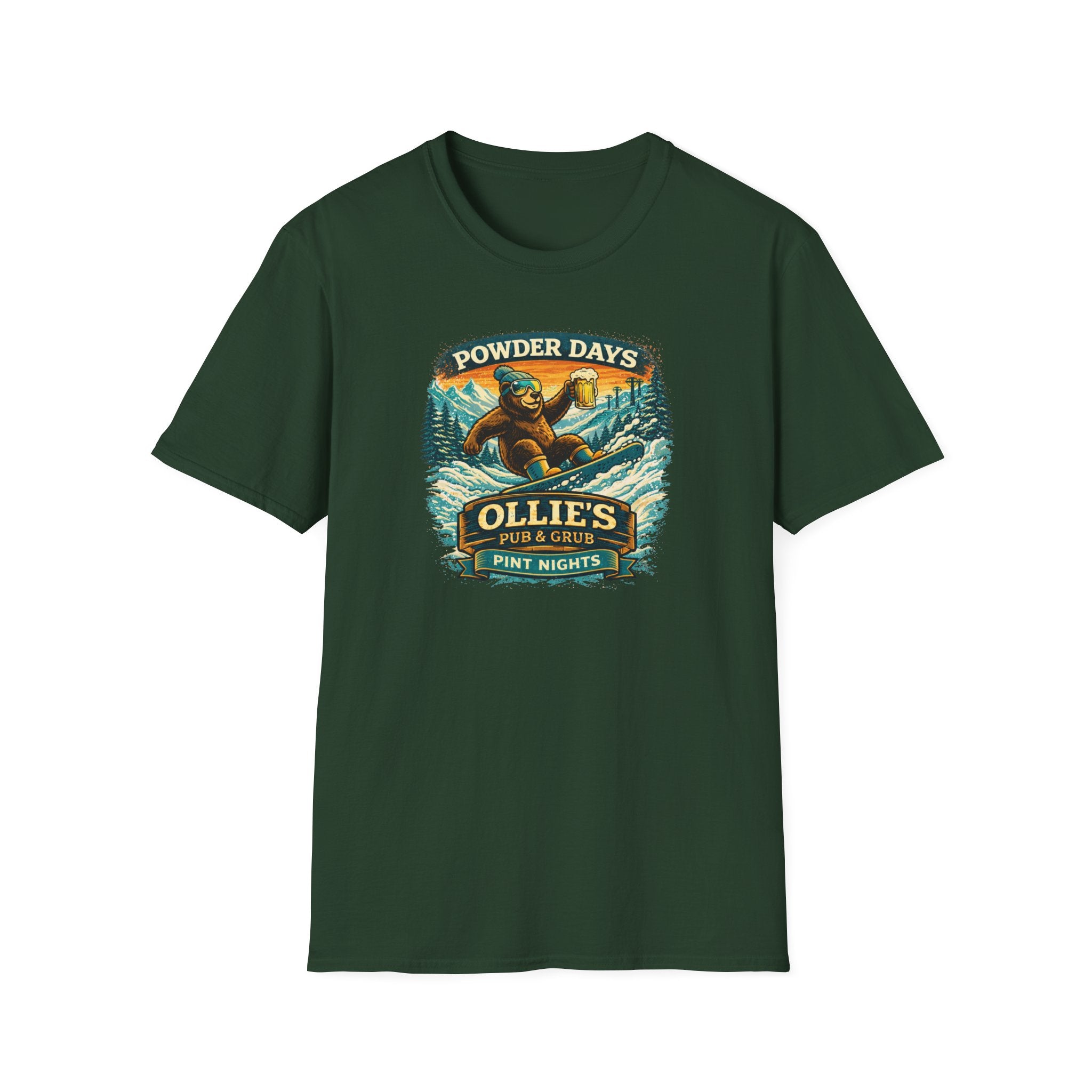Ollie's Powder Days Bear T-Shirt