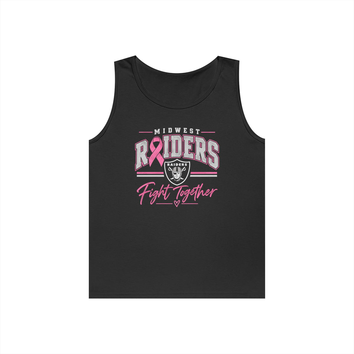 Midwest Raiders Fight Together Breast Cancer Support Tank