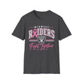 Midwest Raiders Fight Together Pink Ribbon Breast Cancer Support T-Shirt