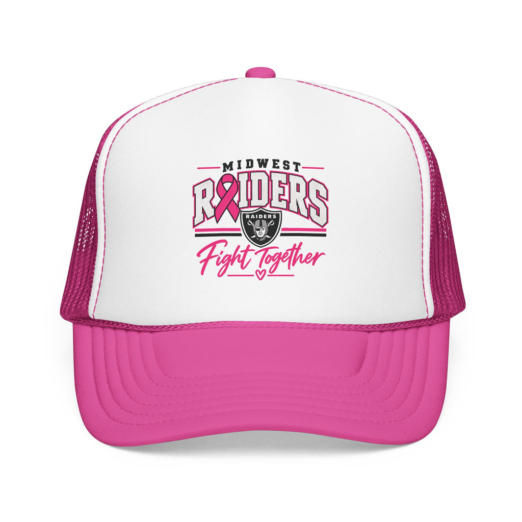 Midwest Raiders Fight Together Breast Cancer Support Foam Cap