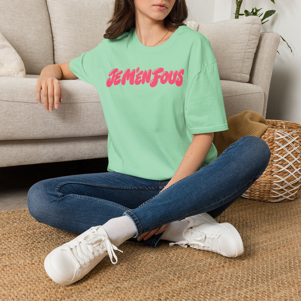 Je Me'n Fous = I don't Care French T-Shirt