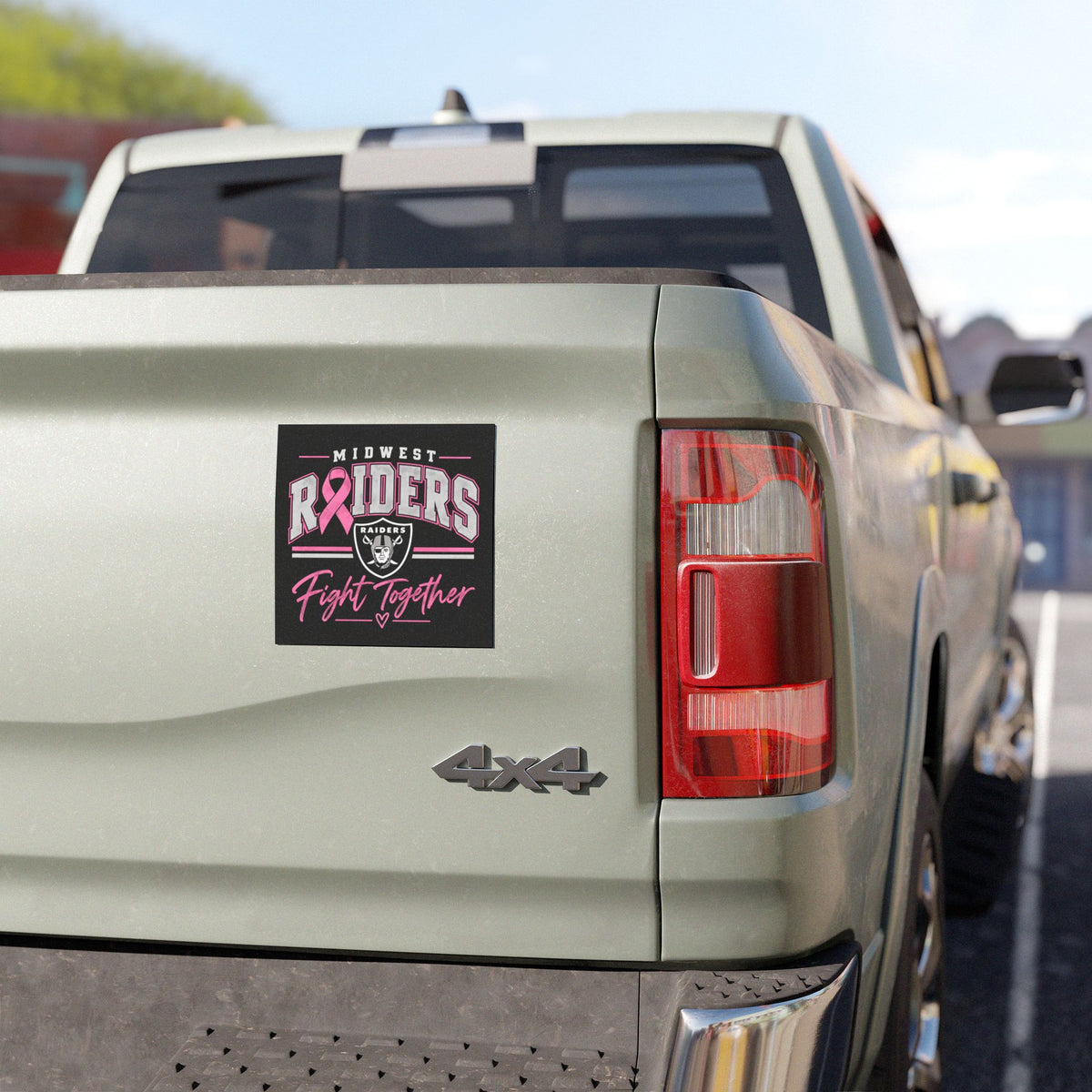 Car Magnet — Midwest Raiders Fight Together Pink Ribbon Breast Cancer Support